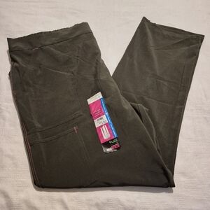 Scrubstar women's size 3XL pull on trouser style uniform pants color Evergreen